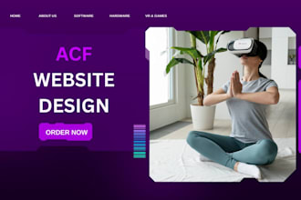 develop, create a wordpress website design with elementor, acf or elementor pro
