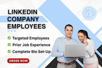 setup and add linkedin business page employees, promote, marketing, optimization