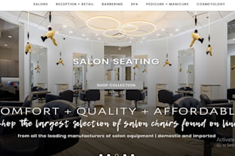 design highly converting salon equipment shopify store salon store barber store