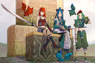 draw custom oc furry art, anime chibi characters, 2d model, nsfw, fan art, manga