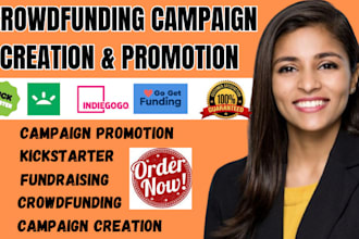 do crowdfunding campaign promotion kickstarter indiegogo and gofundme promotion