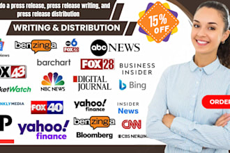 do a press release, press release writing, and press release distribution