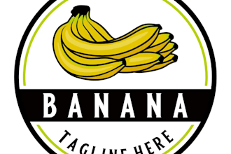 design creative banana logo in very short time