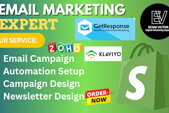do email marketing campaign email flows mailchimp omnisend getresponse zoho