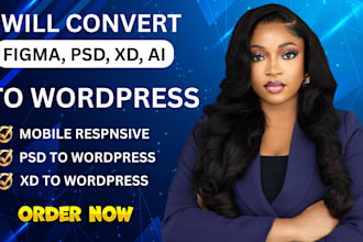 convert figma to wordpress, PSD to wordpress, xd to wordpress, ai to wordpress