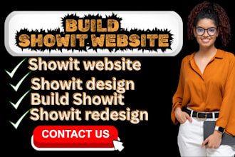 build showit website customize and fix showit template, redesign and update show