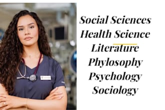 do social science, health science, sociology, psychology and literature