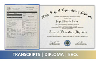 do ged transcript, diploma certificate design, enrolment verification certifcate
