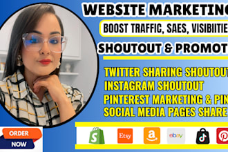 share shoutout promote website link product page to 95m twitter ig fb yt USA UK