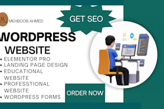 design a responsive wordpress website with SEO optimization