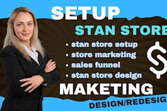 build set up and design your stan store for digital products and automation