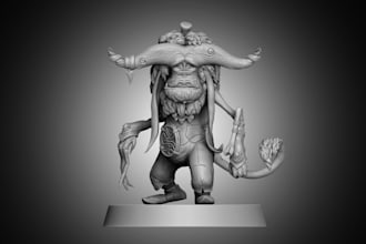 do custom 3d model 3d miniature warhammer 40k action figure 3d articulated model