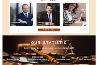 do modern lawyer website, law firm attorney, notary book author and seo website