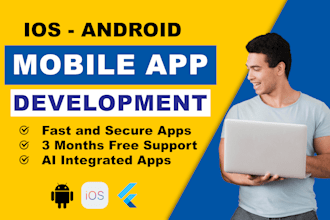 do mobile app development in android using kotlin, java, and firebase, deploymen
