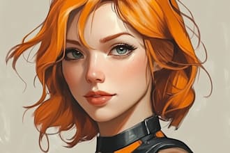 draw your character in cartoonish or marvel or anime style