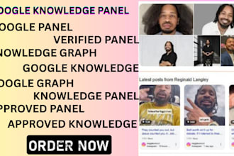 create standard google knowledge panel, knowledgepanel for personal or company