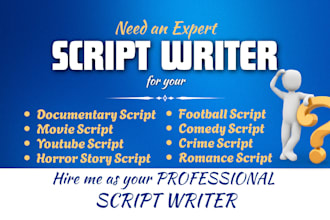 do storytelling documentary script for youtube channel, true crime, tv series