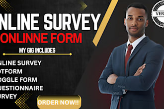 reach out to 1000 audience to fill online survey, jotform and goggle form