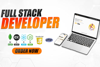build, rebuild custom website development as front end, full stack developer