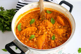 prepare a flavorful and satisfying yam and beans meal from scratch