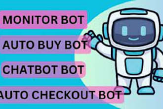 checkout bot,auto purchase bot, booking bot, shopping bot scalping  discord bot