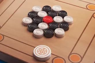 deveolp a multiplayer carom pool or ludo game for android and ios