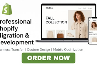 migrate your website to shopify and design a high converting shopify store