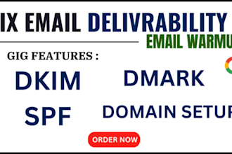 setup or fix email issues, spam, spf, dkim, dmarc, mta sts, mx, bimi, vmc, junk