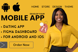 do mobile app ui ux design figma dashboard dating tinder app for android and ios