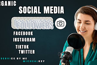 organically increase all your social media account followers