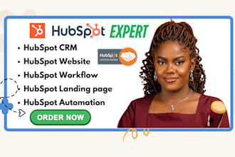 setup hubspot CRM, hubspot expert, hubspot workflow automation, hubspot website