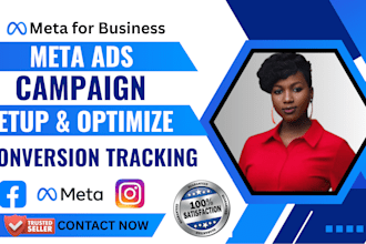 setup facebook ads campaign, instagram ads and manage meta ads campaign
