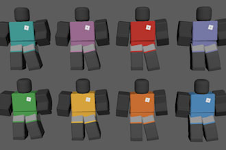 make detailed roblox clothing for you