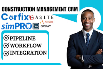 do construction management crm corfix gcpay arcsite rhumbix simpro asite leaps