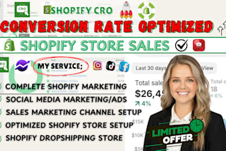 do cro audit of your website or sales page to increase conversion shopify sales
