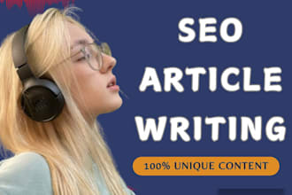 do SEO blog writing, content writing, and article writing