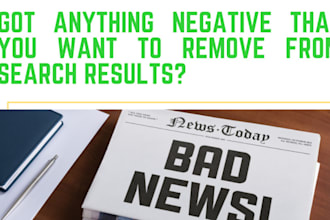remove negative links, court cases, and mugshots