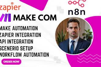 make com automation make com scenerio zapier n8n ai agent automation made com