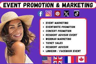 do event promotion, eventbrite marketing, concert webinar resident advisor event