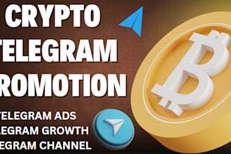 reach 3m active telegram members, subscribers, ads, crypto telegram promotion