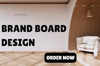 design mood board create custom logo design creative brand book interior design