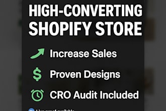 make a high converting website for you on shopify x free cro