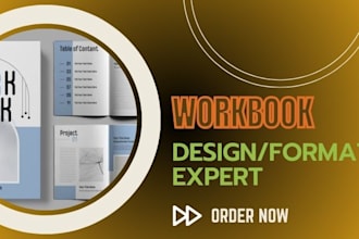 format, design engaging worksheets, workbooks, and cookbooks with cover editing