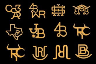 design minimalist custom cattle brands for your ranch, farm