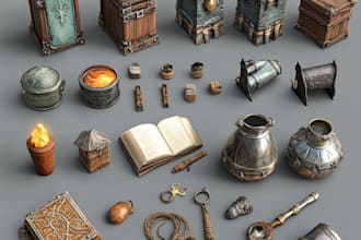 create game props and objects