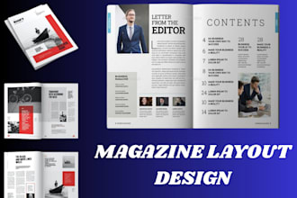 professionally design a magazine layout