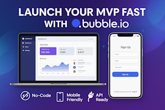 develop a functional mvp for your startup using bubble io no code platform