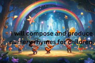 compose and produce enchanting nursery rhymes for children