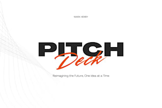 design powerpoint, investor pitch deck, google slide for startups and business