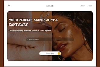 build skincare shopify store, skincare store, beauty cosmetics, skincare website